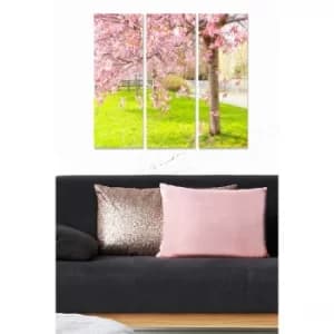 MDF4383043 Multicolor Decorative MDF Painting (3 Pieces)