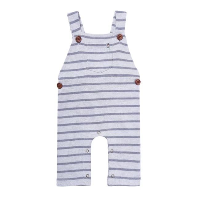 Lilly + Sid Textured Stripe Dungarees Multi male