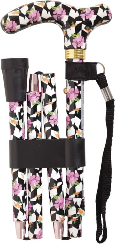 Aidapt Folding Walking Stick Broadway Natural