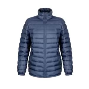 Result Ladies/Womens Ice Bird Padded Jacket (Water Repellent & Windproof) (M) (Navy Blue)
