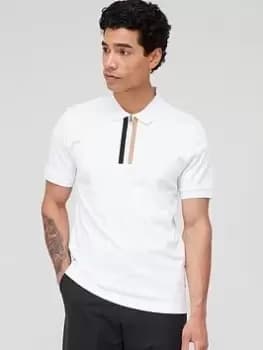 BOSS Paras 19 Regular Fit Polo Shirt - White, Size 3XL, Men