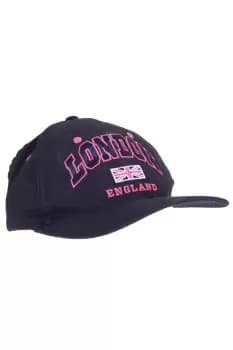 Navy London England Union Flag Cap