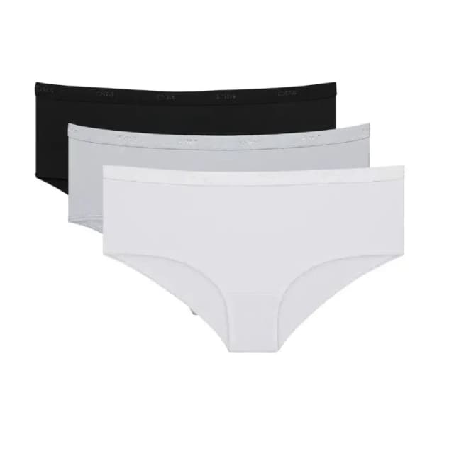 Dim Pack of 3 Ecodim Pockets Shorts Black + White + Grey Women 8/10;12/14;16/18