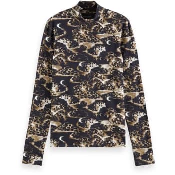 Scotch and Soda High-Neck Slim-Fit Top - Combo