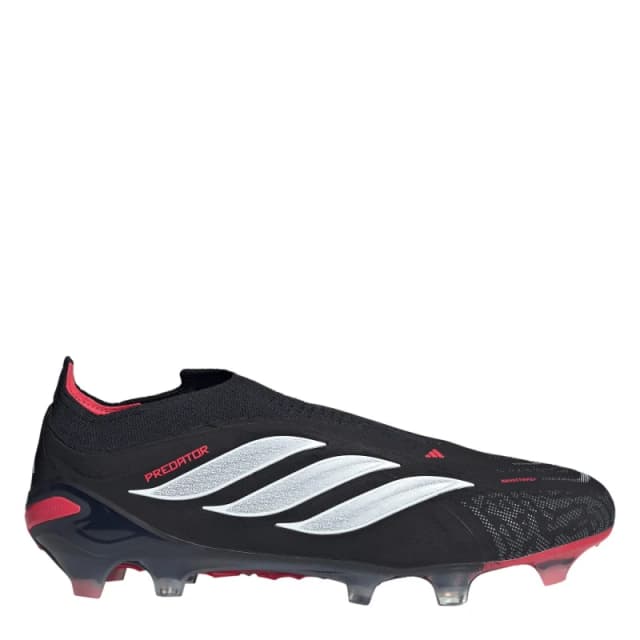 adidas Mens adidas Predator Elite Laceless Firm Ground Football Boots Black/Red male 6 (39.3)