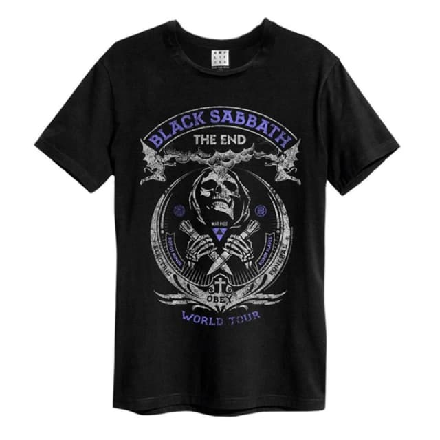 Amplified Amplified Men The End Black Sabbath T-Shirt Size: X-Small Black XS Male 5063852060986