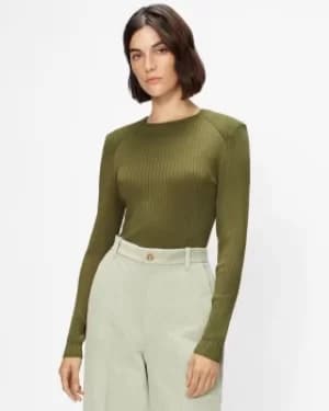 Ottoman Detailed Ribbed Jumper