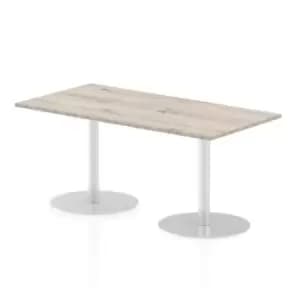 Italia Poseur Table Rectangle 1600/800 Top 725 High Grey Oak