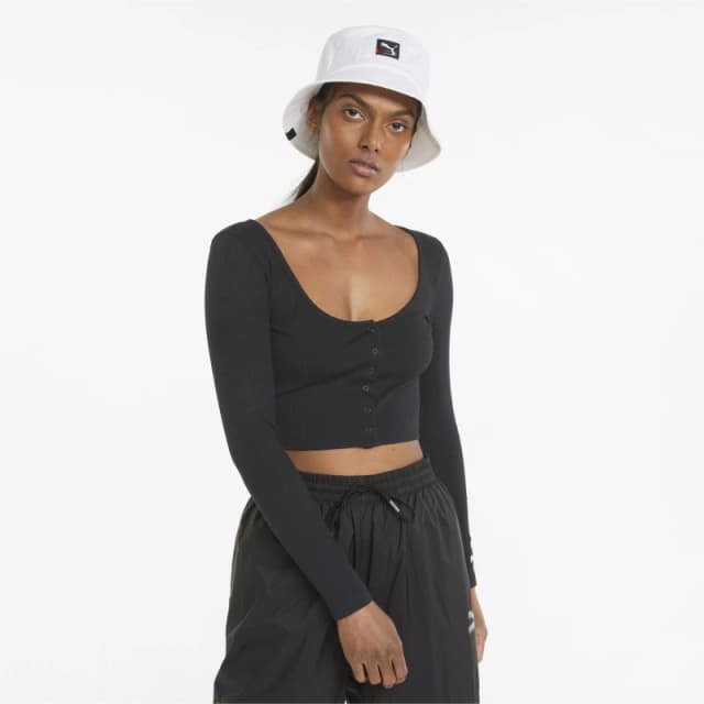 Puma Classic Long Sleeve T Shirt Womens - Black 18