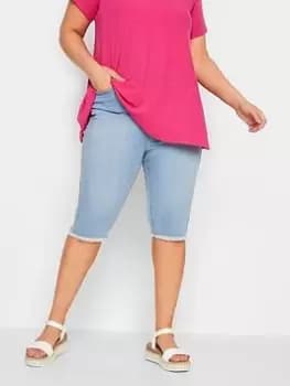 Yours Ava Cycling Short Bleach, Blue, Size 14, Women