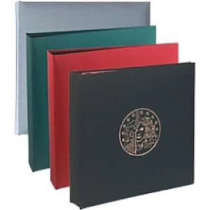 Coin Binder 24.5x25cm Burgundy 5 pages x 43 compartments