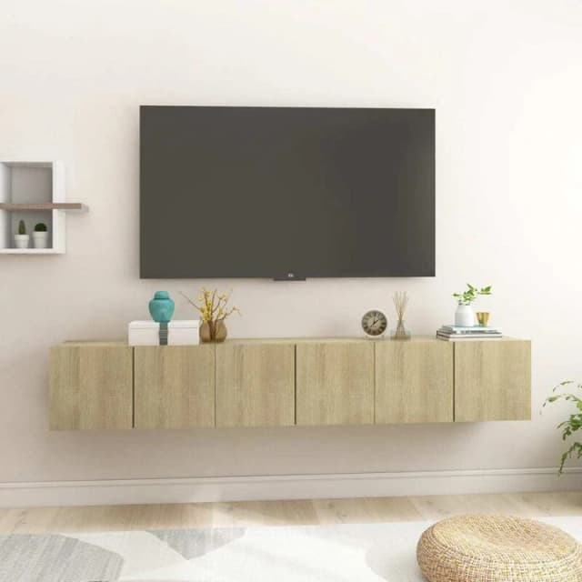 VIDAXL Hanging tv Cabinets 3 pcs Sonoma Oak 60x30x30cm Vidaxl 8720286587614