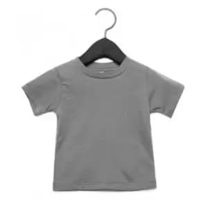 Bella + Canvas Baby Crew Neck T-Shirt (12-18 Months) (Athletic Heather)