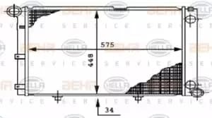 x1 Behr Heat Exchanger 8MK376712-294 Genuine for 8MK 376 712-291 Made in China