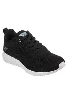 Skechers Bobs Squad Trainers, Black, Size 4, Women