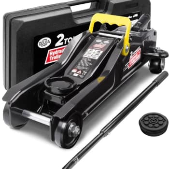 Hydraulic Trolley Jack 2t Flat Lifting Height 85-330 mm Including Case Including Rubber Pad Car Trolley Jack - Deuba