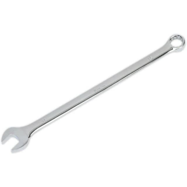 Loops 16mm x 297mm Extra Long Combination Spanner - Chrome Vanadium Steel Nut Wrench Metallics