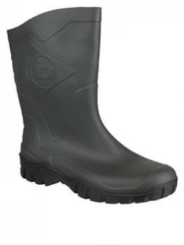 Dunlop Dee Half Wellington Boots - Green, Size 11, Men