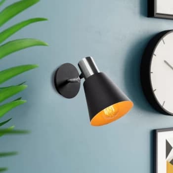 Kem - 6347 Black Nickel Wall Lamp