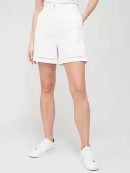 Tommy Hilfiger Cotton Blend Coastal Short - Cream, Size 38, Women