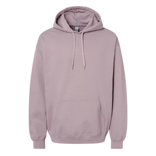 Gildan Mens Softstyle Fleece Midweight Hoodie in Pale Lilac Size: Small Pale Lilac Male S