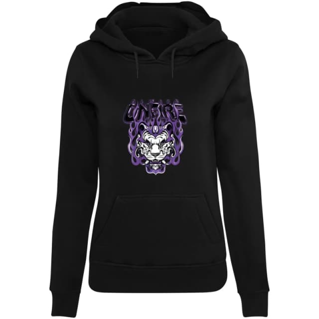 Miss Tee Womens hooded sweatshirt Miss Tee Always On Fire Noir Female M