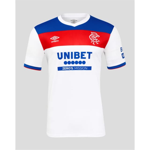 Umbro Rangers Away Shirt 2025 2026 Adults White/Blue male S