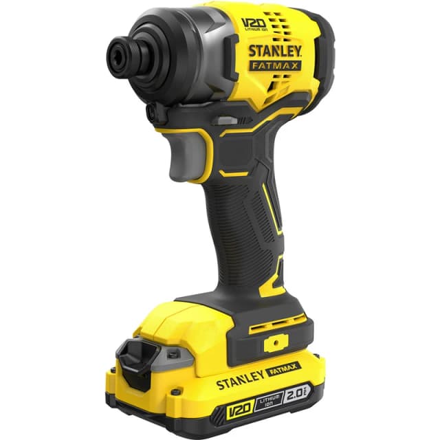 Stanley Fatmax 18V V20 Cordless Brushless Impact Driver 1 X 2.0Ah Battery Sfmcf810D1K-Gb Black W4O6X Unisex
