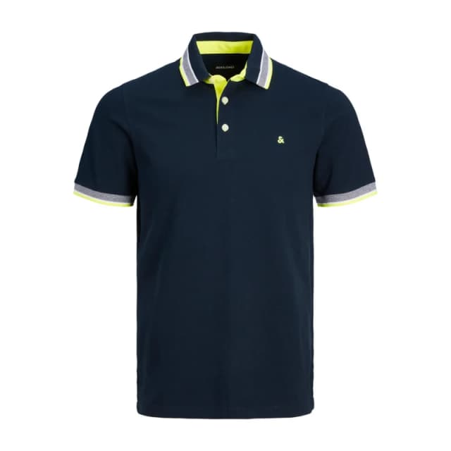 jack & jones Jack & Jones Premium Paulos Tipped Polo Dark Navy - JACK & JONES - Size: 3XL(56) Dark Navy Male 3XL(56) JJ01104