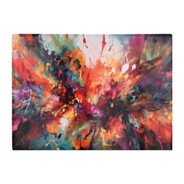 Warren Reed Designer A Vibrant Abstract Painting Of Halloween Glass Chopping Board