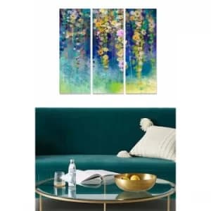MDF333920696 Multicolor Decorative MDF Painting (3 Pieces)
