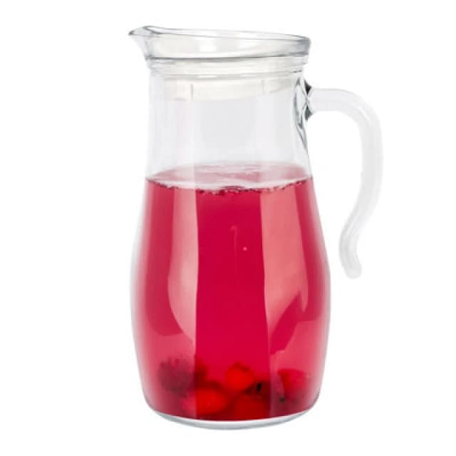 LAV Glassware Lav Misket Glass Water Jug With Silicone Lid - 1.8L
