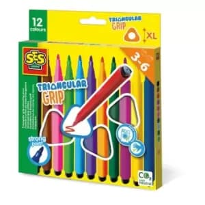 Triangular XL Grip Colouring Pens