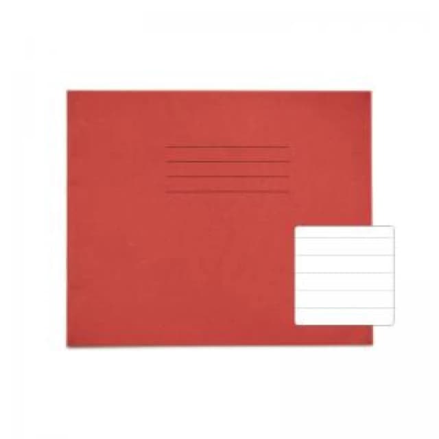 RHINO 138 x 165 Exercise Book 24 Pages 12 Leaf Red 15mm Lined VTSRVEX0321438