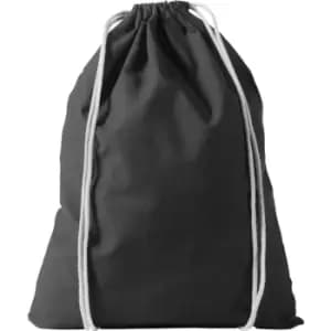 Bullet Oregon Cotton Premium Rucksack (44 x 33 cm) (Solid Black) - Solid Black