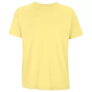 SOLS Mens Boxy Organic Oversized T-Shirt (L) (Light Yellow)