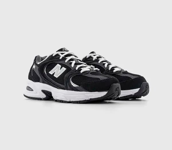 New Balance Black With Magnet And Silver Metallic 530 Trainers