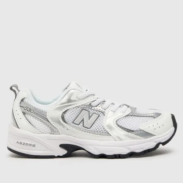 New Balance white 530 Junior trainers White UK 12 (EU 30 1/2)