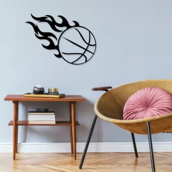 Fireball - Black Decorative Metal Wall Accessory