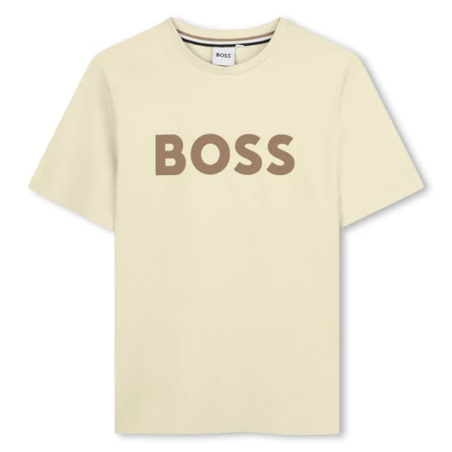 Boss Kids Logo T-Shirt Sand male 12Y