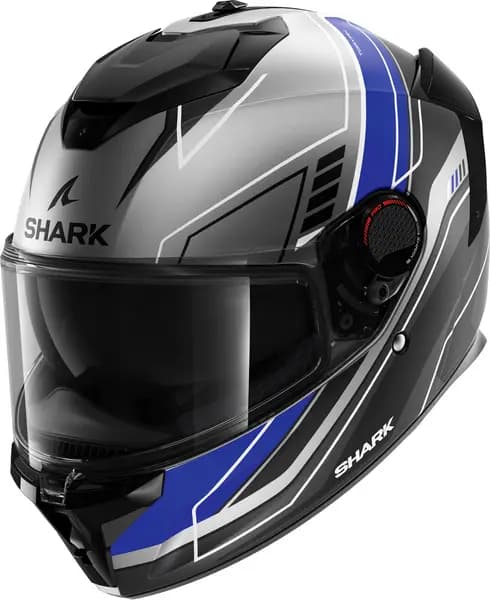 Shark Spartan GT Pro Toryan Mat Anthracite Blue Black ABK Full Face Helmet Size L