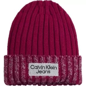 Calvin Klein Jeans Silver Coated Beanie - Pink