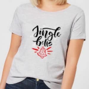 jingle Bells Womens T-Shirt - Grey - 3XL