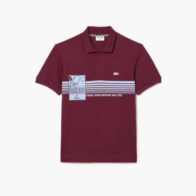 Lacoste French Made Classic-Fit Polo Shirt Red male XS