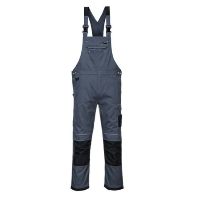 Portwest PW3 Work Bib and Brace PW346ZBRXXXL Colour: Zoom Grey / Black