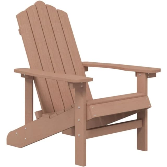 VIDAXL Garden Adirondack Chair hdpe Brown Vidaxl 8720286816592