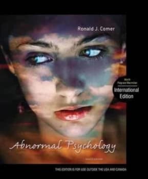 Abnormal Psychology by Ronald J. Comer Paperback