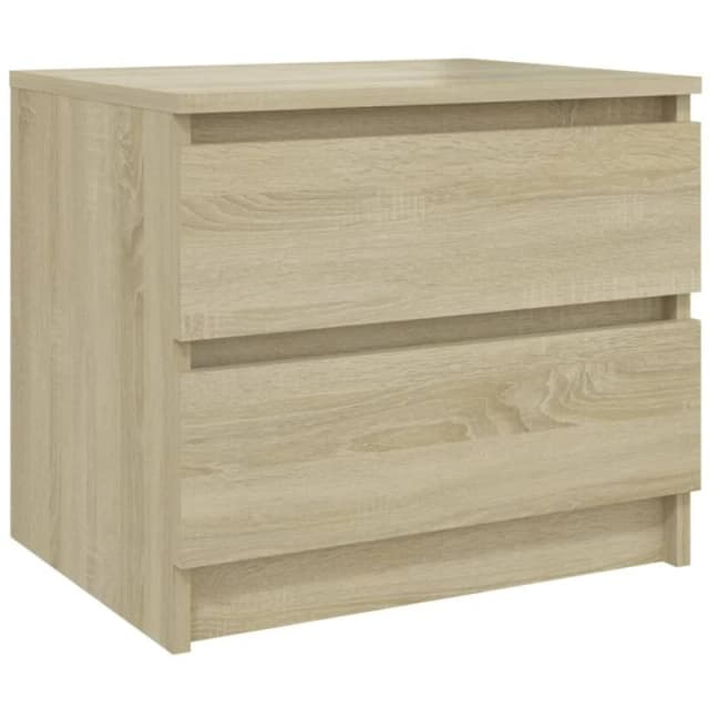 VIDAXL Bed Cabinet Sonoma Oak 50x39x43.5cm Engineered Wood Vidaxl 8720286558041
