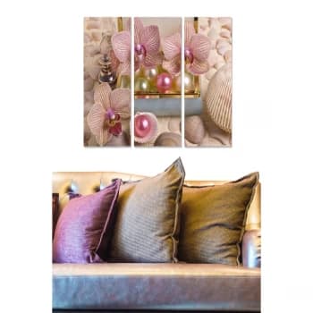 MDF69502321 Multicolor Decorative MDF Painting (3 Pieces)