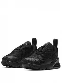 Nike Air Max 270 Infant Trainers - Black, Size 5